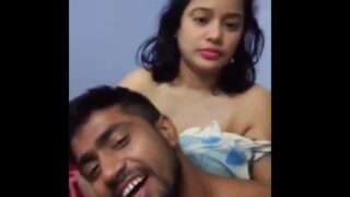 Girlfriend & Boyfriend Having Romance in Hotel Room
