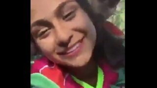 Beautiful village girl sex with her boyfriend in a park