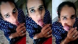 Desi girl giving sexy blowjob to her boyfriend