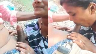 Marathi bhabhi outdoor blowjob and fucking